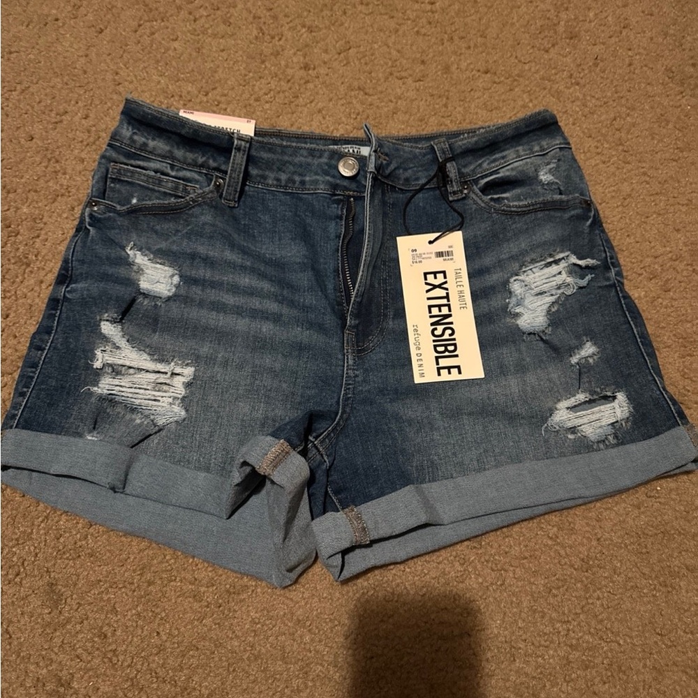 Women's Blue Denim Shorts